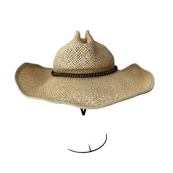 STEVE MADDEN Straw Hat Festival Cowboy Western - Picture 1 of 9